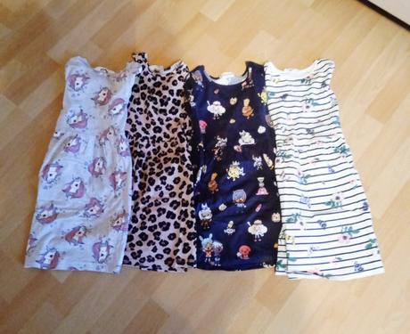 4x šaty, h&m,122