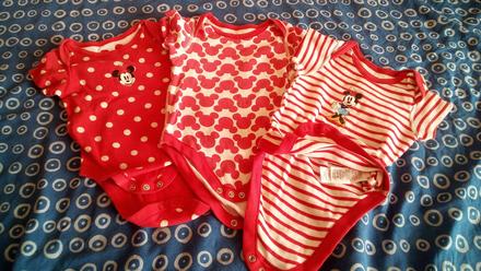 3 krát body minnie mouse s krátkym rukávom, 74