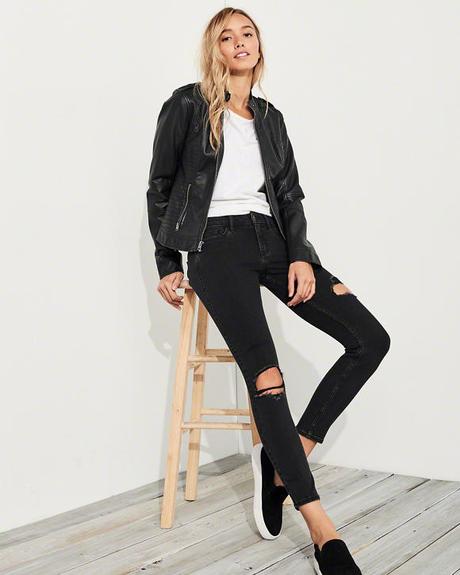 Trhane  super skinny hollister 0r - xs/s, abercrombie&fitch,s / xs