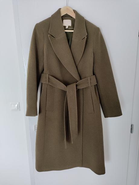 Vlnený kabát, h&m,38