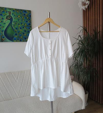Biela letná blúzka / tunika emery rose, 4xl