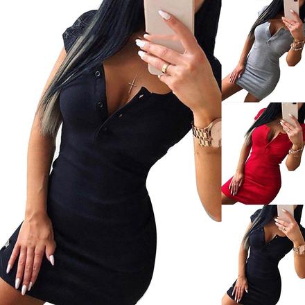 Trickove saty s gombikmi, s