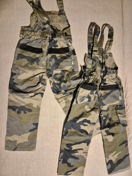 Maskáčové montérky pre 2 deti, 110