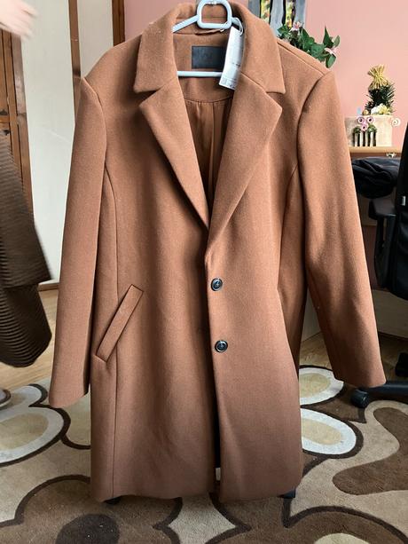 Hnedý kabát, c&a,xxl