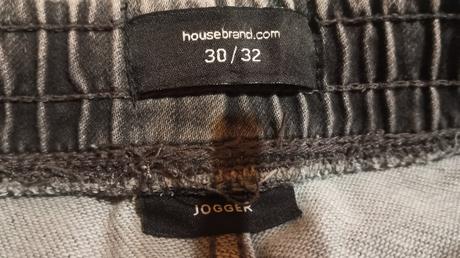 Riflové nohavice šedé, s