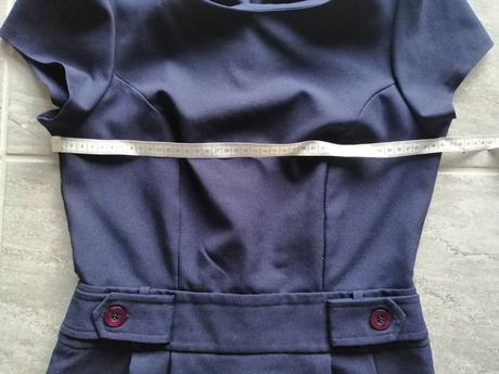 Modré šaty asos, v34-36, 34