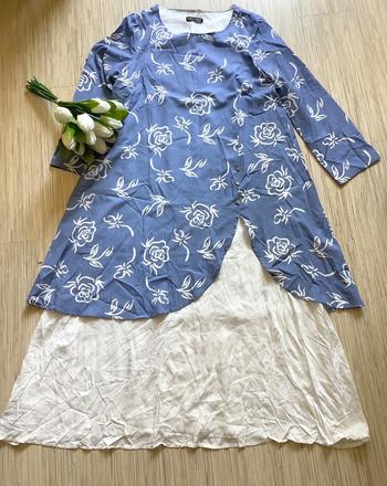 Šaty s roll up rukavmi 2+1napoly, m