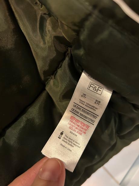 Zimna bunda 122 zelena, f&f,122