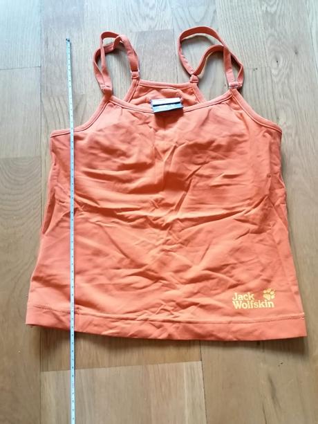 Oranžové tielko zn. jack folfskin č. xs, jack wolfskin,xs