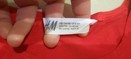 Vianočne tričko, h&m,134