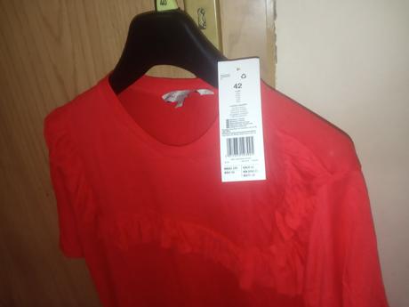 Tričko s ozdobným volánikom, f&f,42