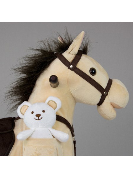 Hojdací koník mustang bežový,