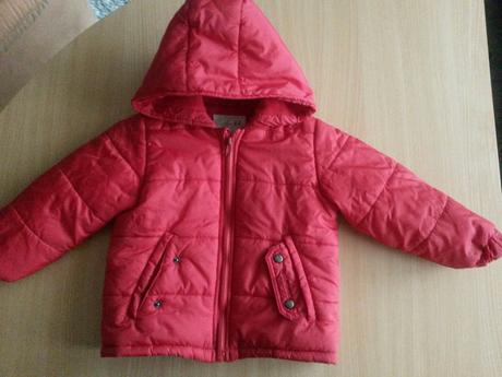 Teplá červená bunda, veľ. 86, 86