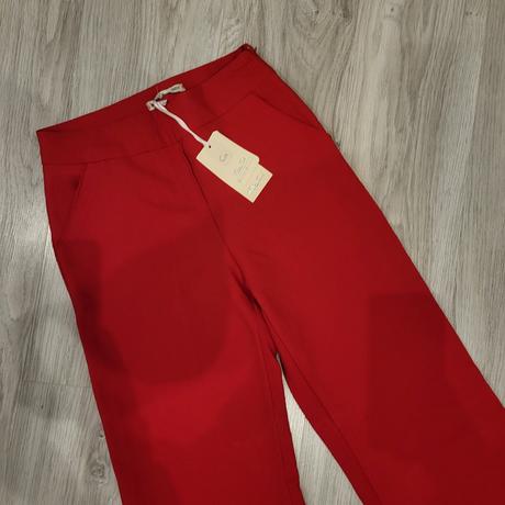 Xs/s červené elegantne nohavice, s