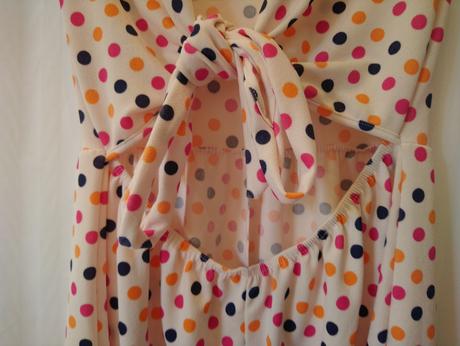 Dámsky elastický bodkovaný letný overal, boohoo, m