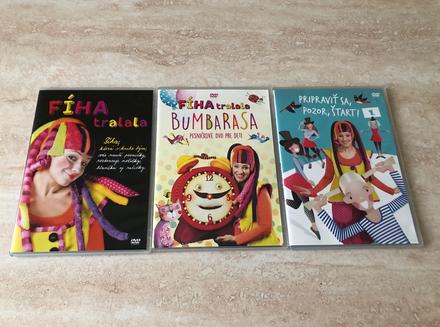 3 x krát dvd fíha tralala, top stav, 