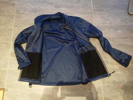 Bunda unlimited mountains v l oceľovomodrá, pes, l