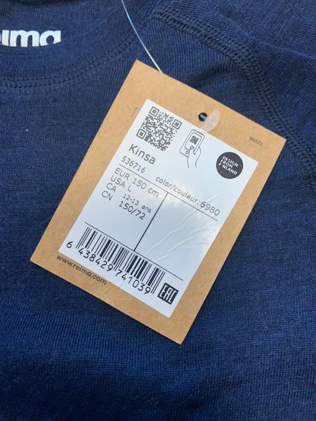 Reima kinsa merino termo, funkčný top  146/152, reima,146 / 152