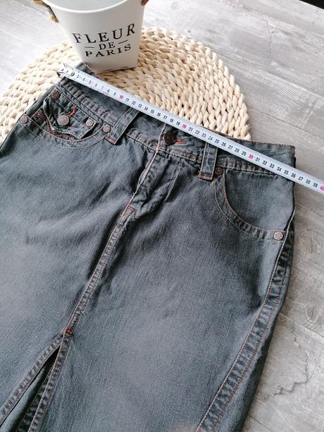 Riflová suknička šedá s, s