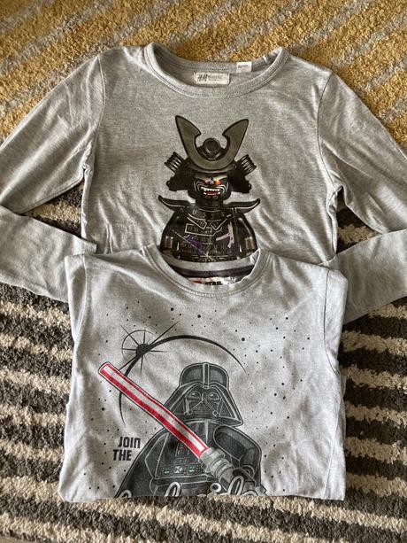 Tričká lego 122/128, h&m,122