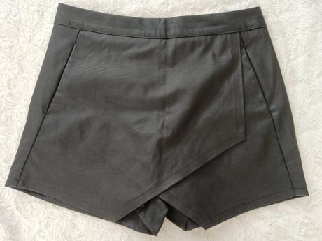 Kožené sukňokraťasy, s