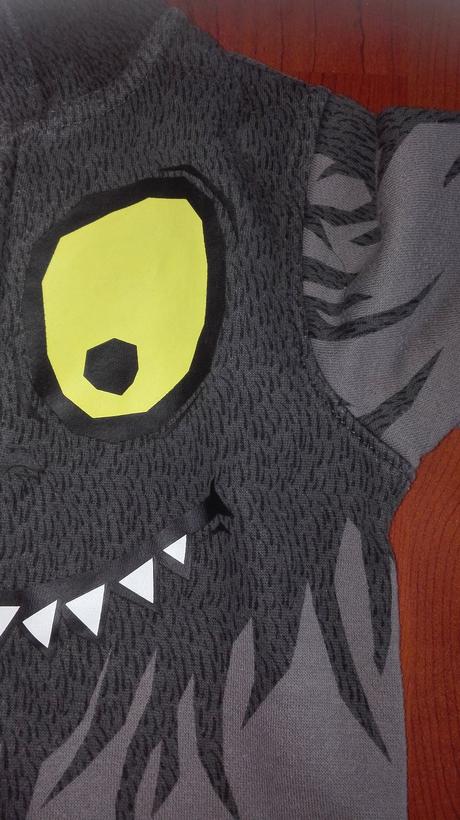 Strašidelná mikina, h&m,98