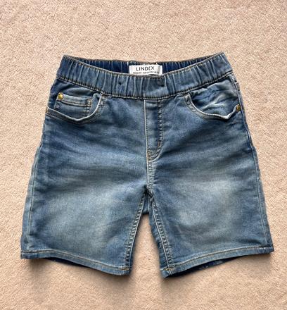 Kraťase s reguľ. pásom z elastickej rifľoviny, lindex,122