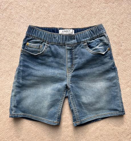 Kraťase s reguľ. pásom z elastickej rifľoviny, lindex,122