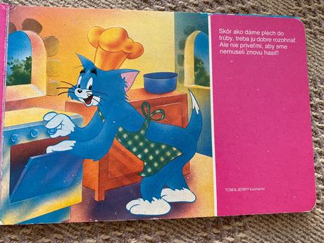 Retro staré leporelo tom a jerry kuchármi 1990, 