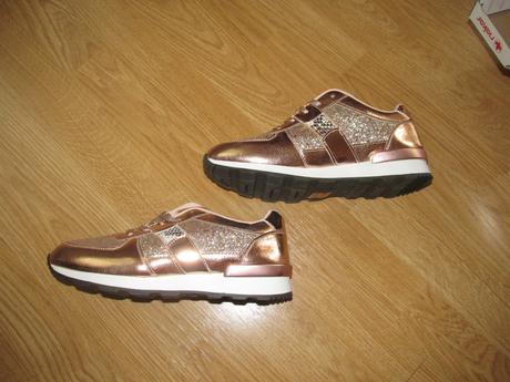 Ružovo zlaté topánky v- 39, 39