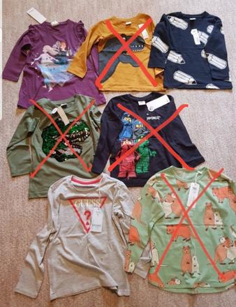 Lindex tričká, lindex,92 / 98 / 116