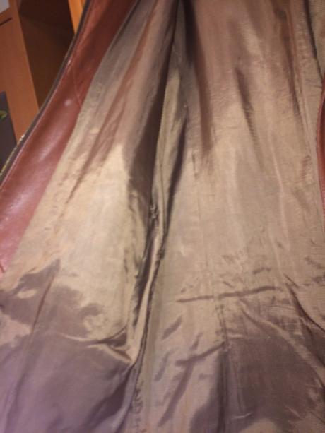 Hnedé kožené sako, xl