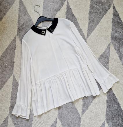 Mango blúzka s ozdobným golierom, mango,m