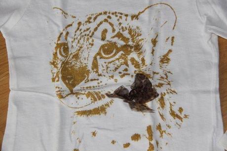 Tričko so zlatým tigrom, zara,110