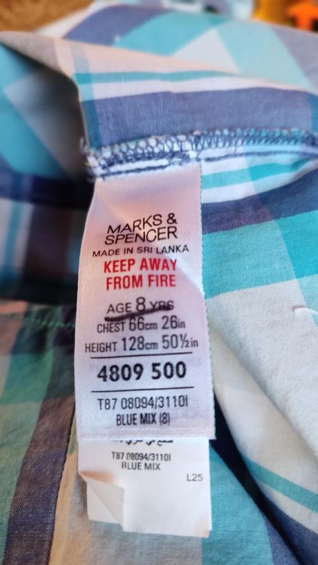 Detská košeľa, marks & spencer,128