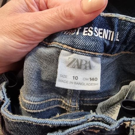 Zara 1x oblecene mrkvove dzinsy, zara,140