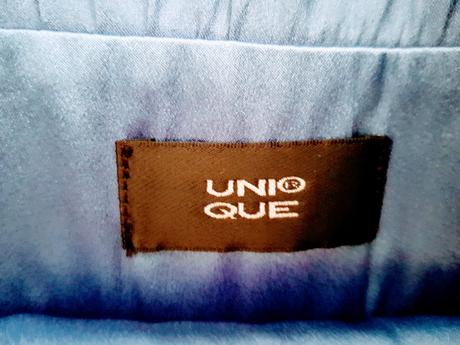 Modro-cierne saty unique 34, s