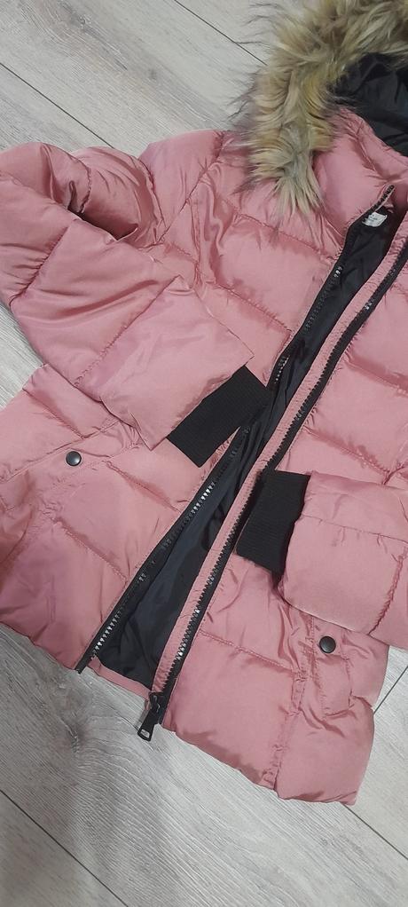 Vatovaná h&m bunda s kapucňou, h&m,158