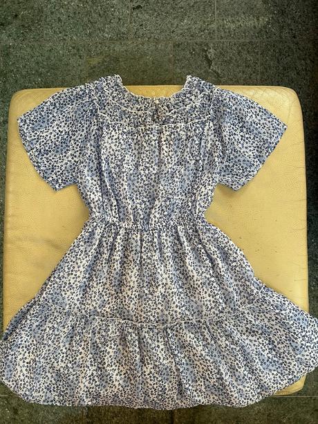 Jemné modrobiele kvetinkové šaty, mayoral,152