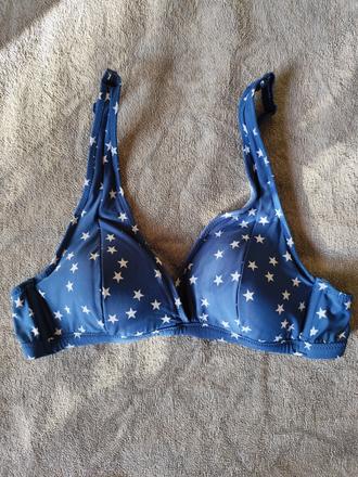 Modrobiela podprsenka, plavkovy material, možné po, tezenis,75b