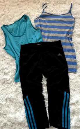 3/4 leginy adidas+2xtielko atmosphere, adidas,m