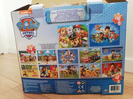 Puzzle labková patrola 12 ks v 1 balení - nové, 