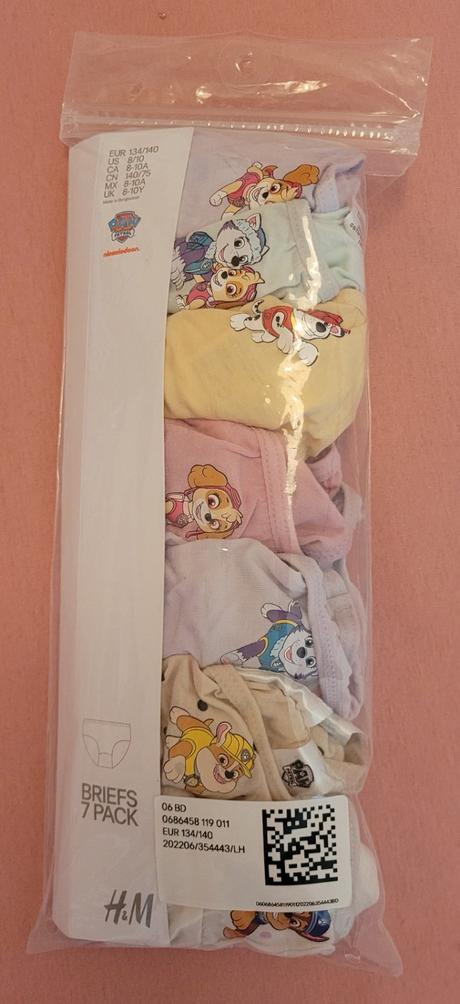 7 ks bavlnených nohavičiek hm-veľ.134/140, h&m,140