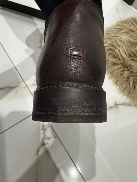 Tommy hilfiger kožené čižmy 40, tommy hilfiger,40