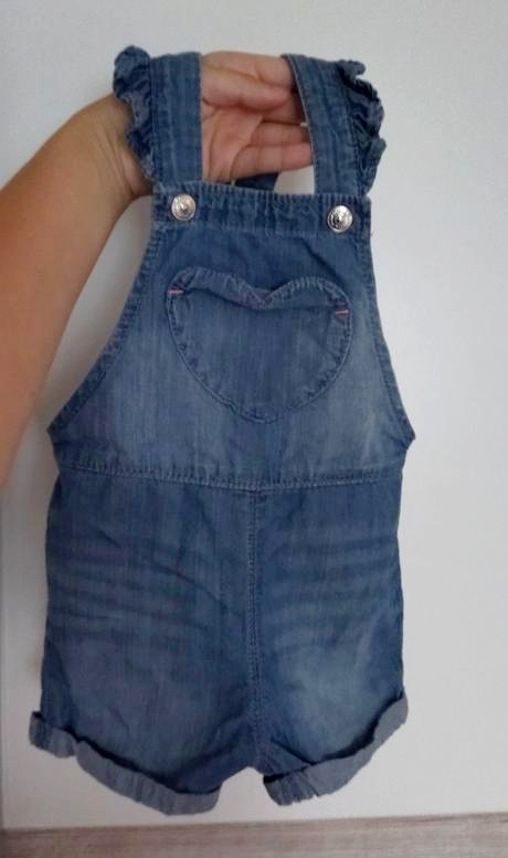 Riflové šortky na traky, h&m,74