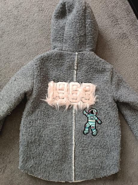 Teplý prechodný kabátik, zara,122