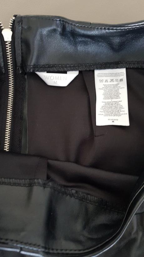 Koženková midi sukňa, m