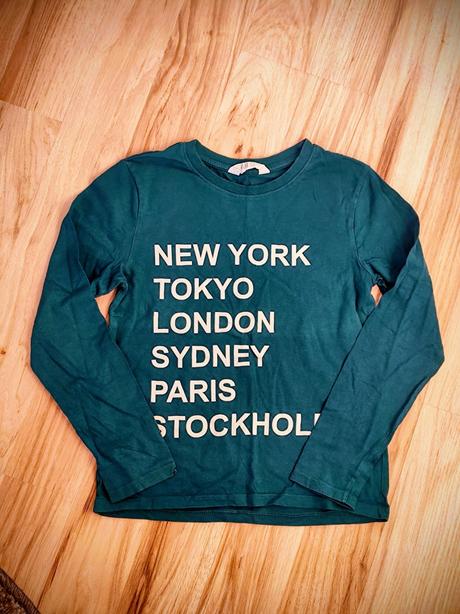 Tričko s dlhým rukávom, h&m,134