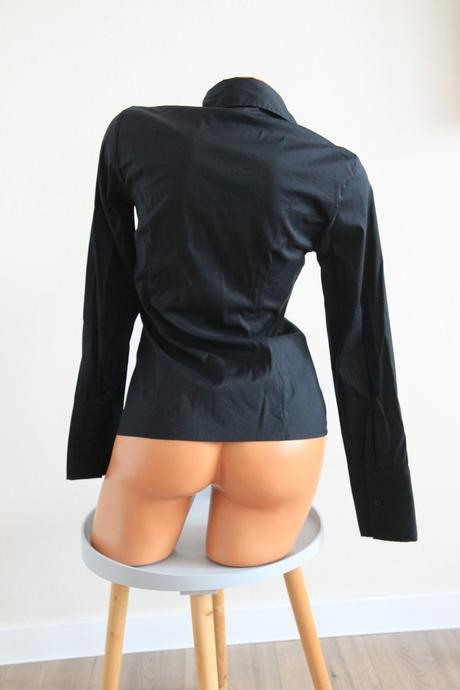 Čierna elegantná košeľa, s.oliver, xs, s.oliver,xs