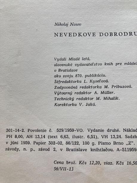Nevedkove dobrodružstvá nikolaj nosov (1959), 